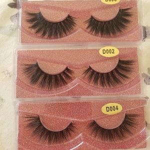 of 3 3D Mink Hair eyelashes